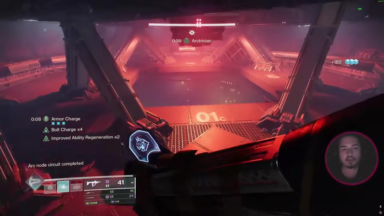Move into the final boss and prep your burst