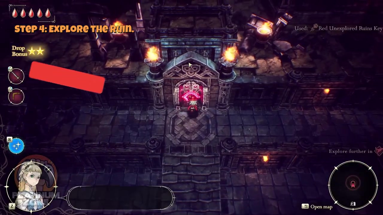 Beat the guardian of the ruins