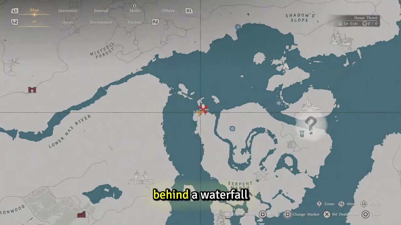Use Stab at the waterfall