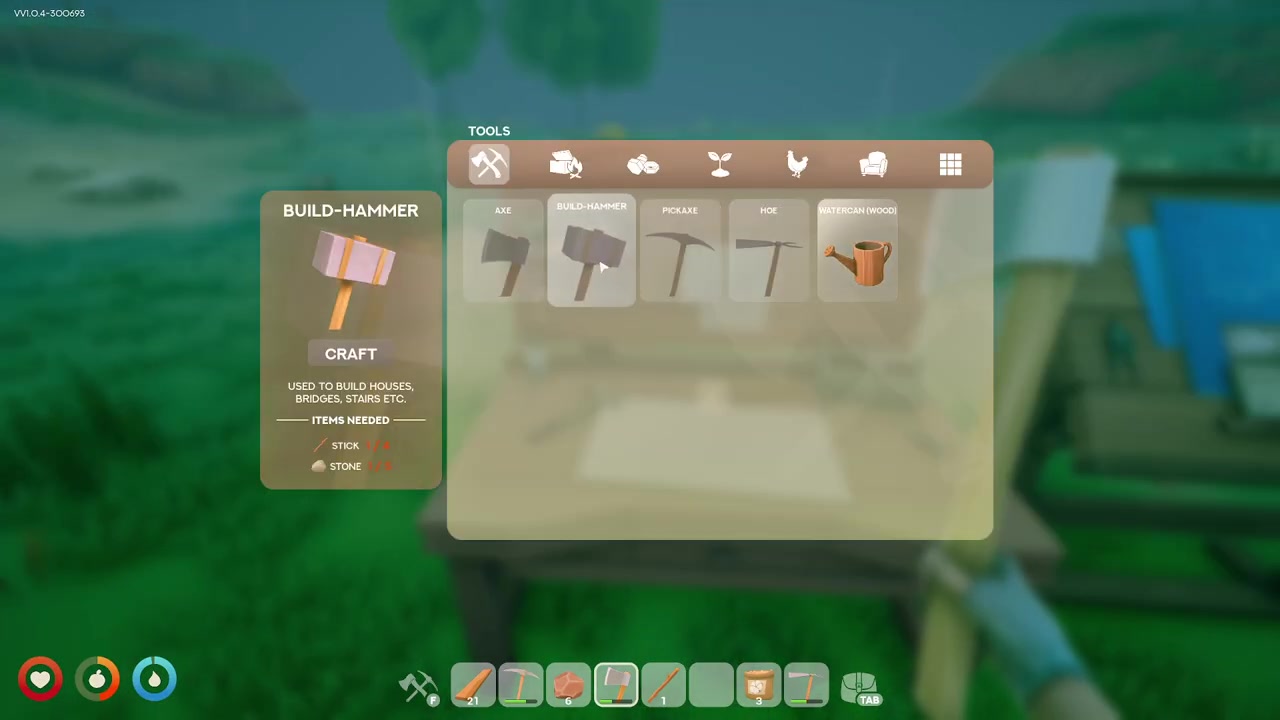 Unlock the bed and build hammer