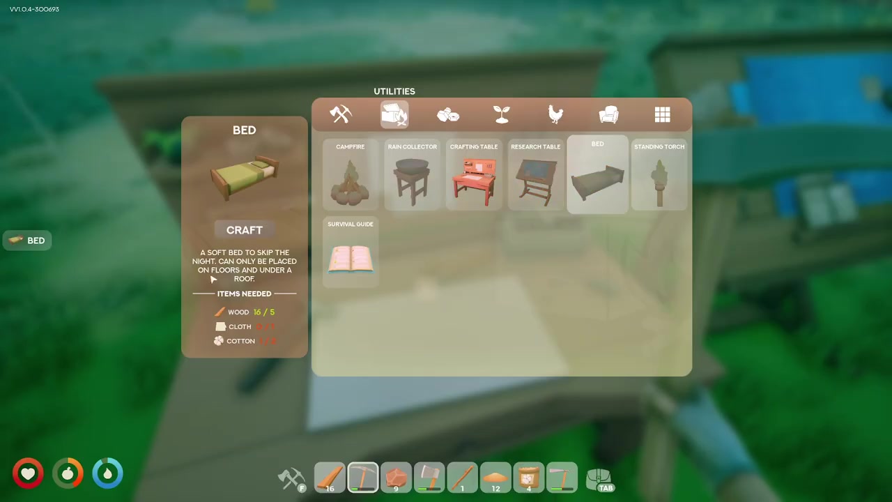 Place the bed under a roof