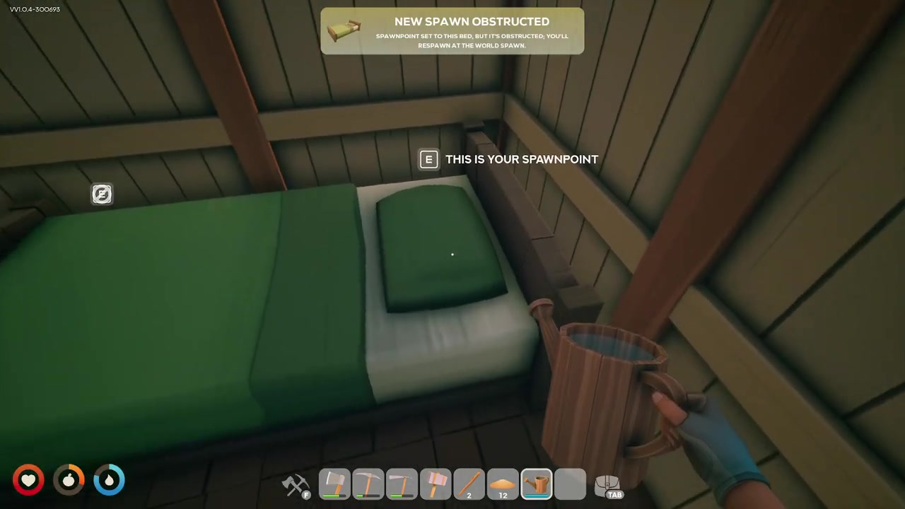 Sleep and set your spawn