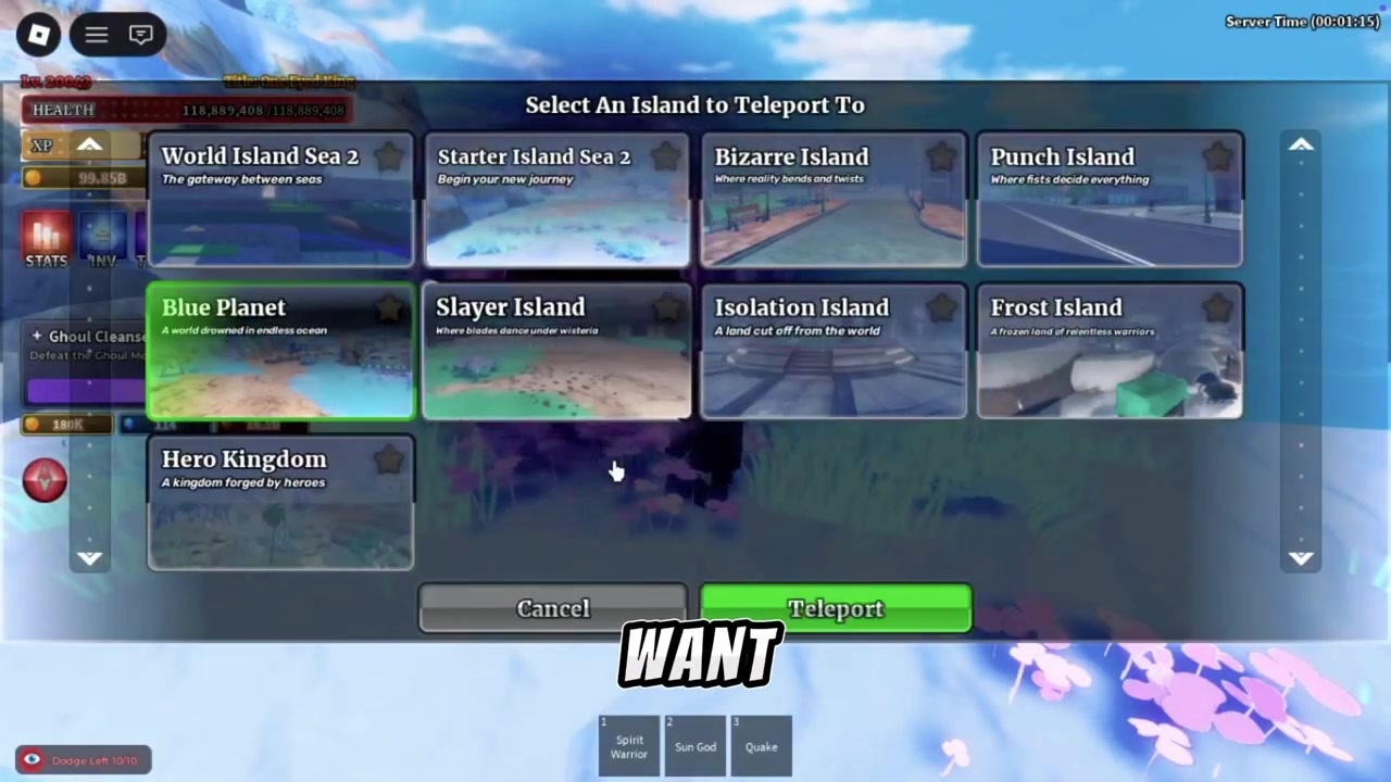 Travel to Blue Planet Island