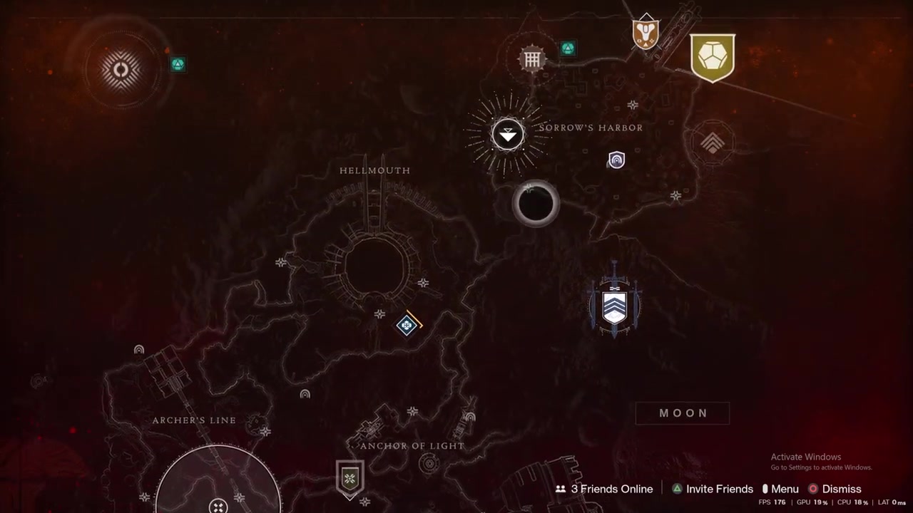 Set your waypoint on the Monument marker