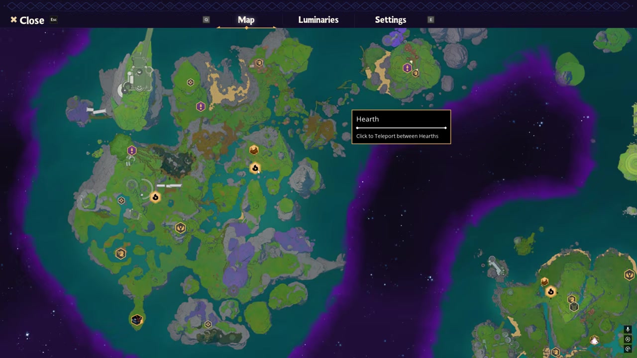 Fly to the Mirror Isles ruins