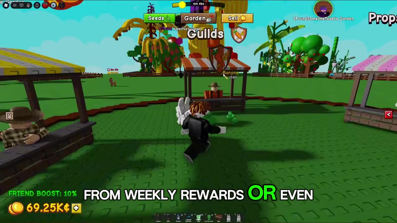 Open guild rewards