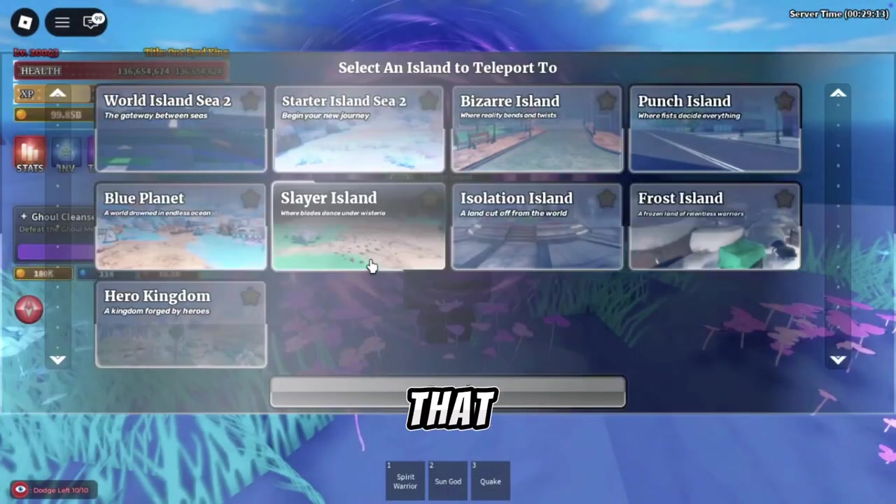 Travel to Blue Planet Island