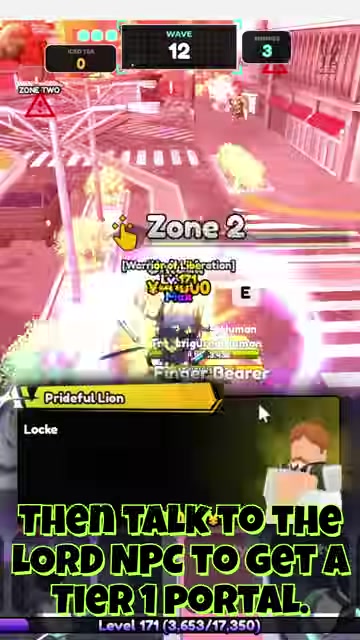 Talk to the Lord Fairy NPC