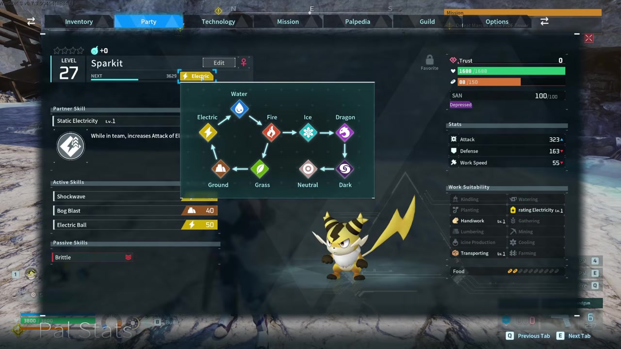 Summon the Pal near the chest