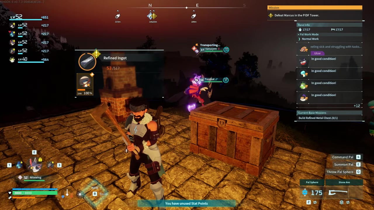 Verify chest storage