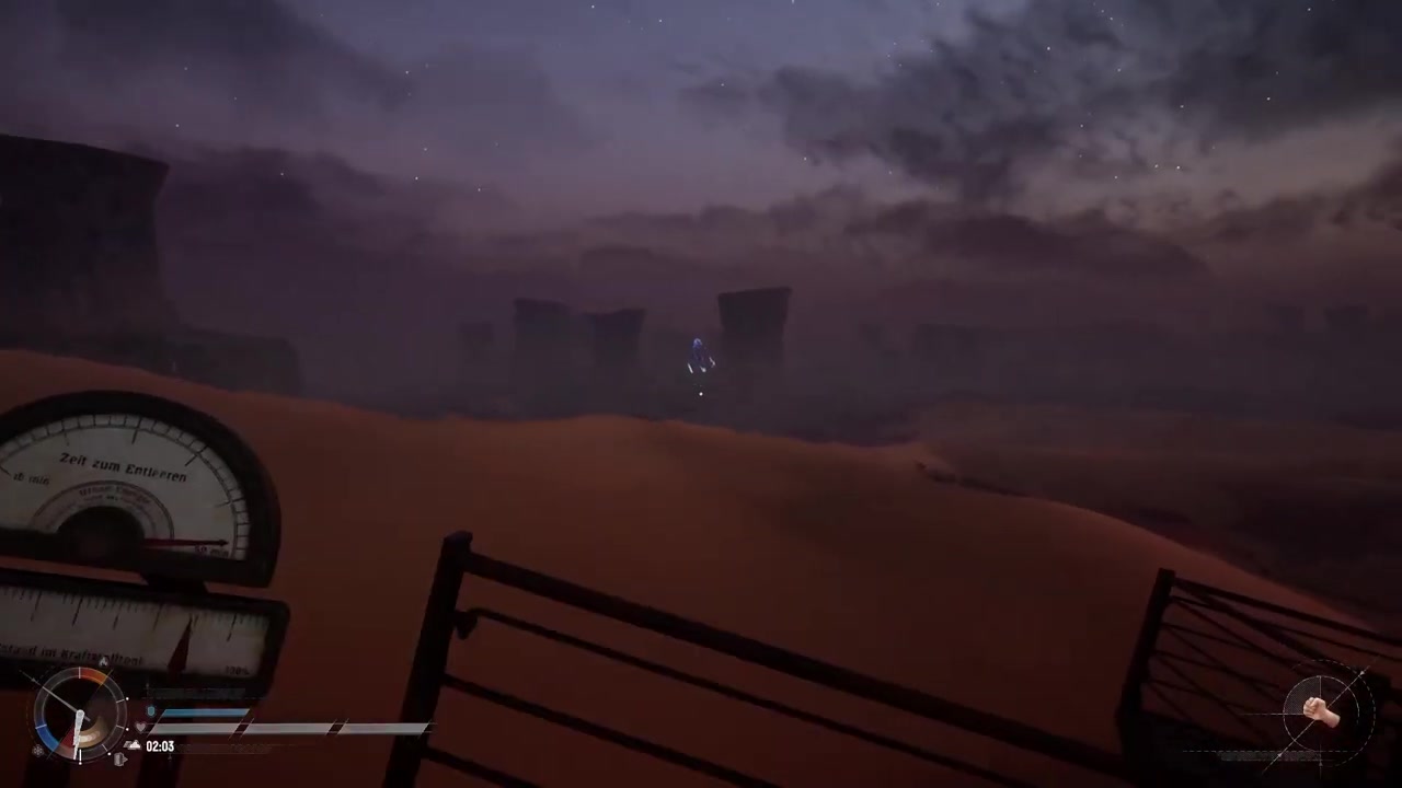 Spot the glowing deposit