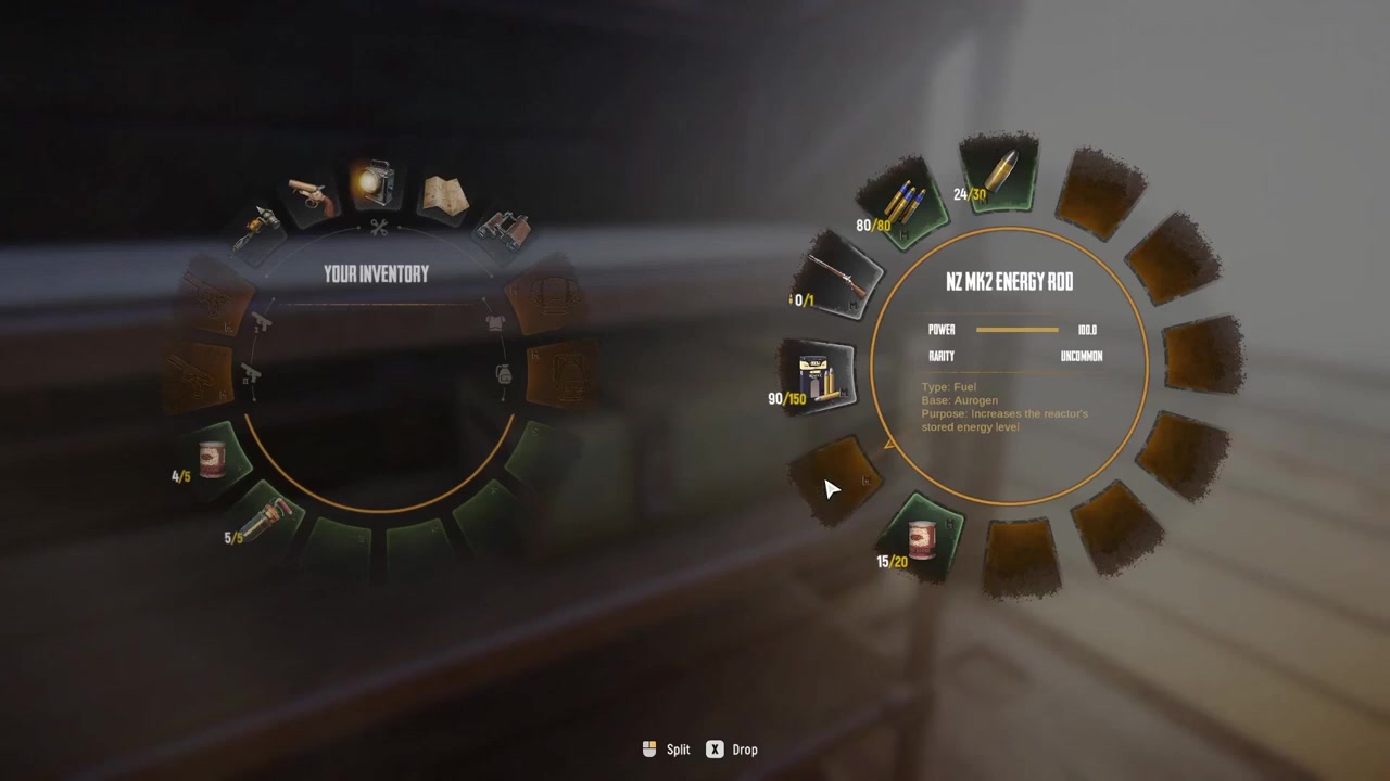 Equip the rod via the quick wheel