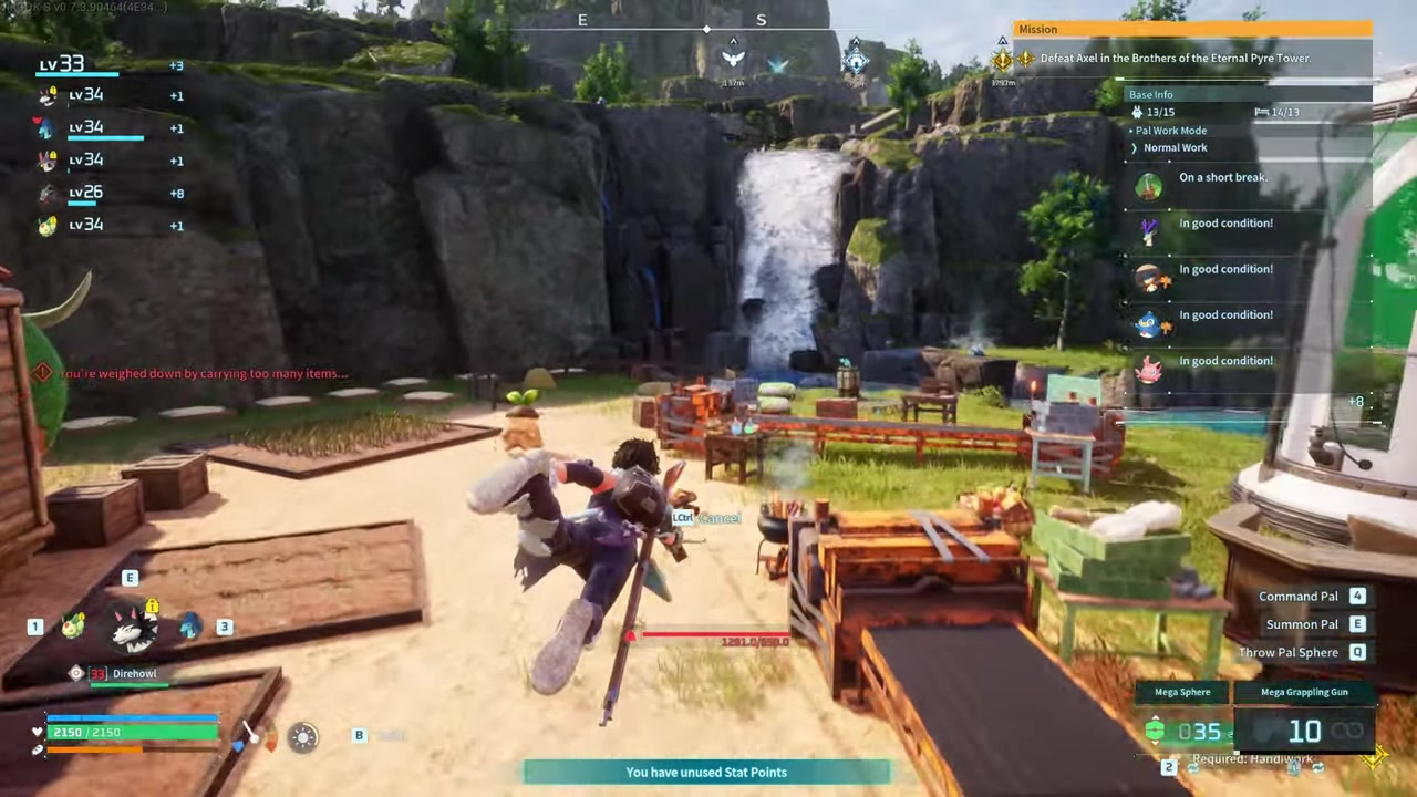 Grapple toward the Palbox