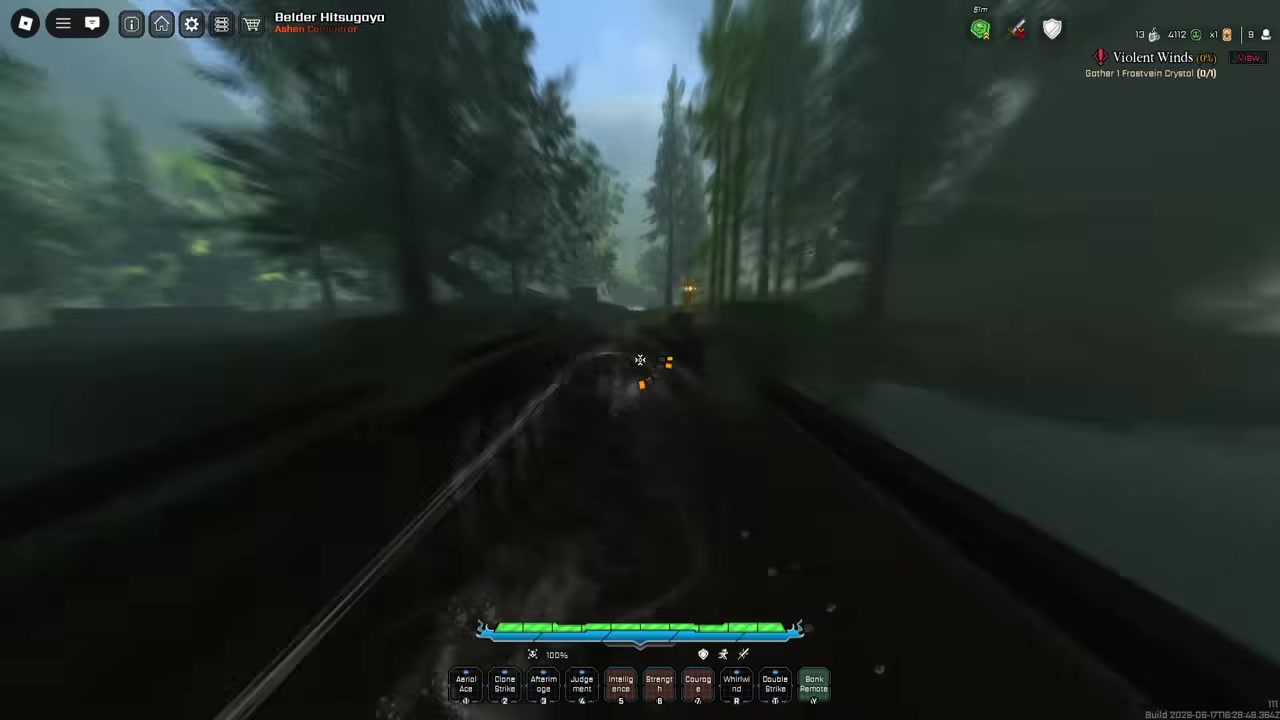 Run straight ahead