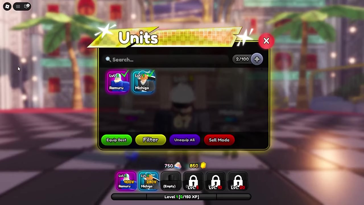 Select your unit