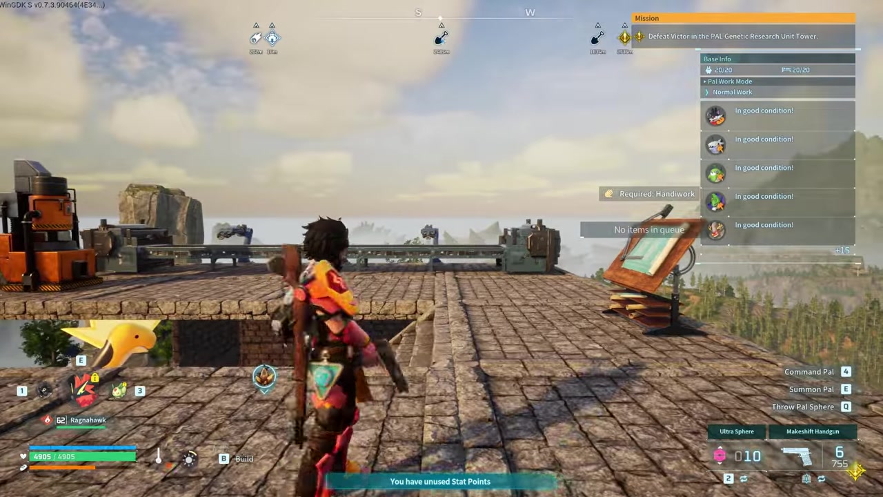 Jump into the air