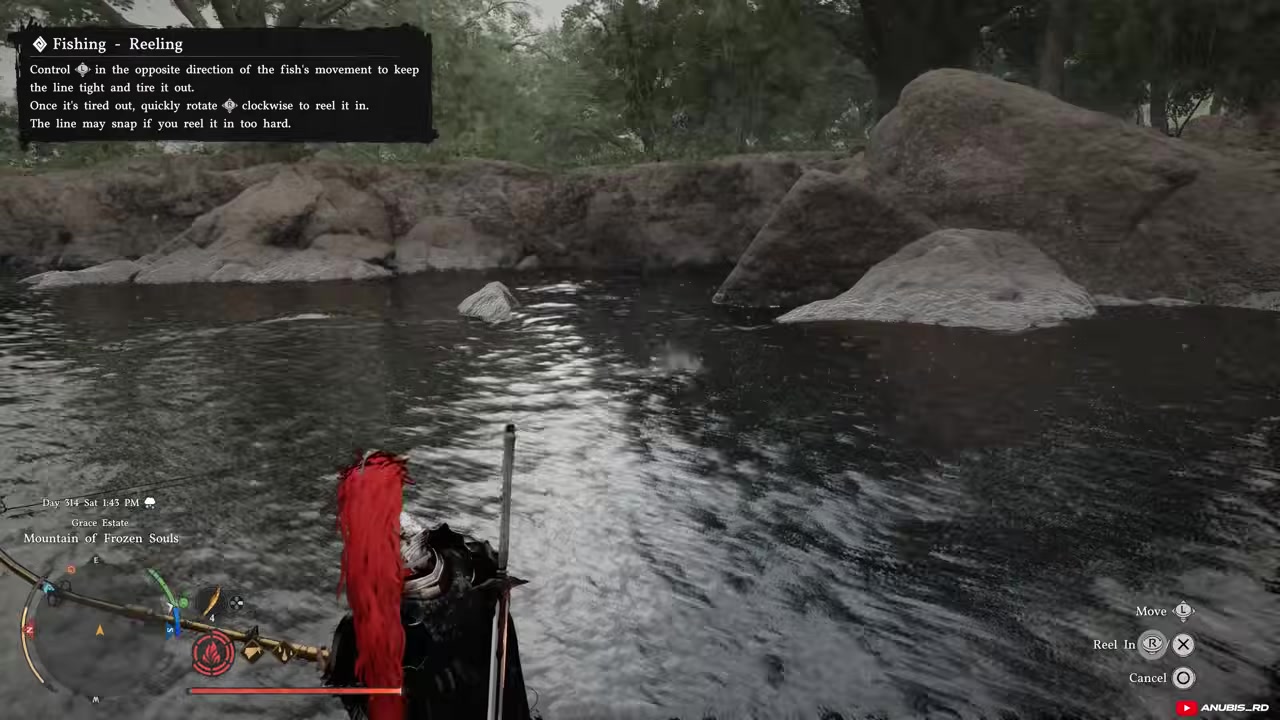 Pull opposite to its movement