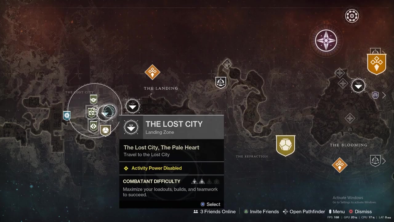 Spawn into the Lost City
