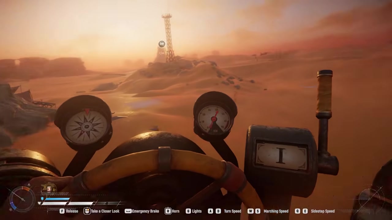 Follow the waypoint to the tower