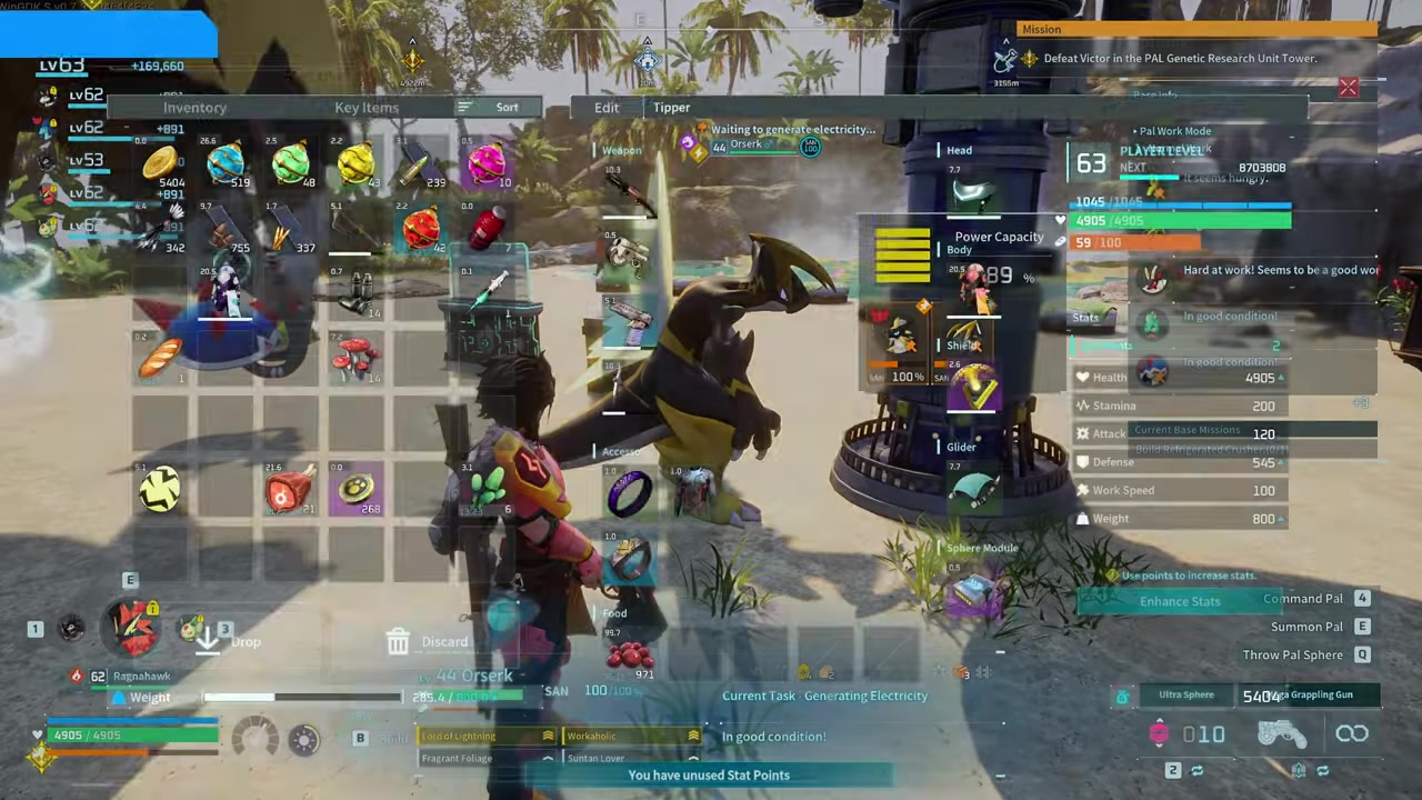 Acquire a Level 4 power Pal