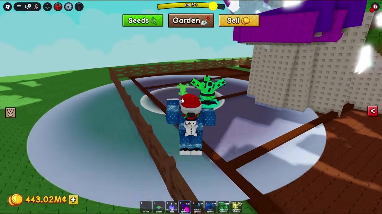 Place the sprinklers around the plot