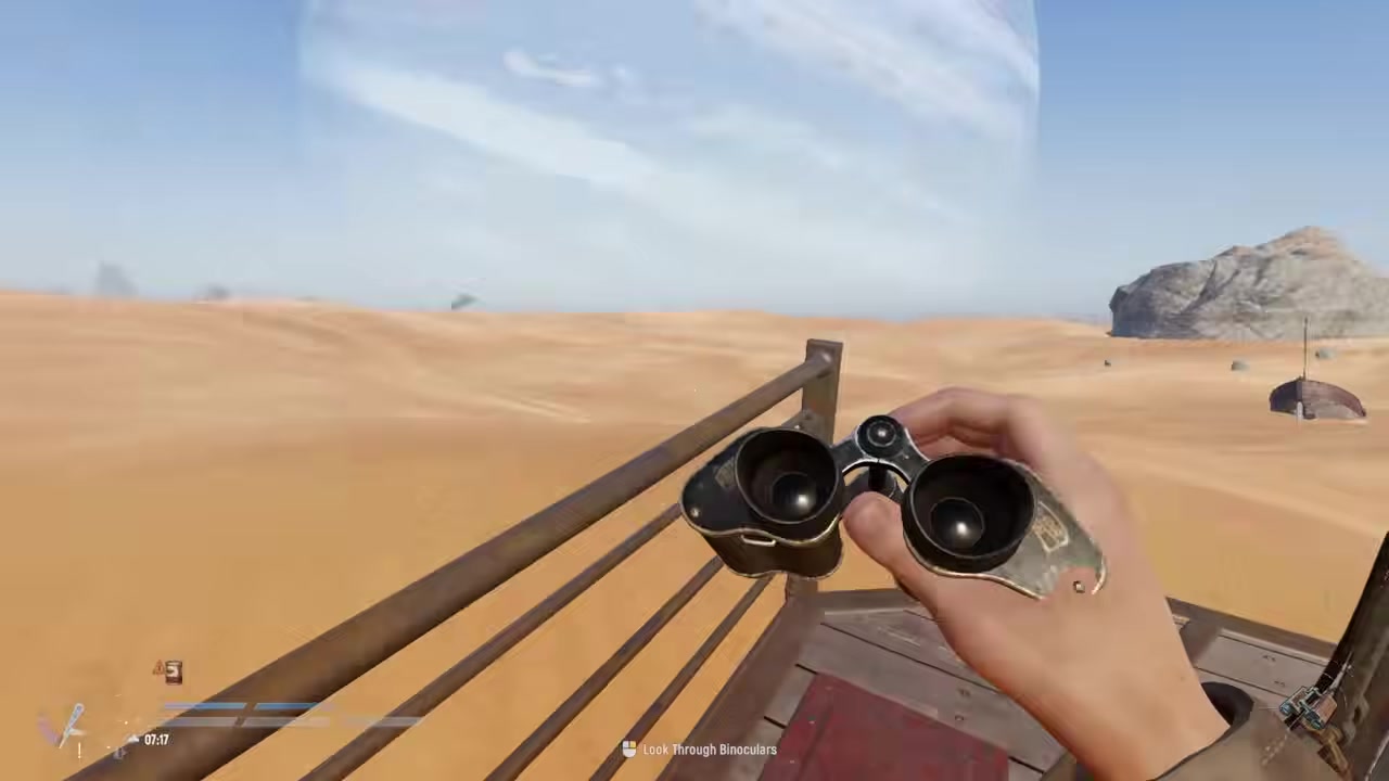 Enter the open desert