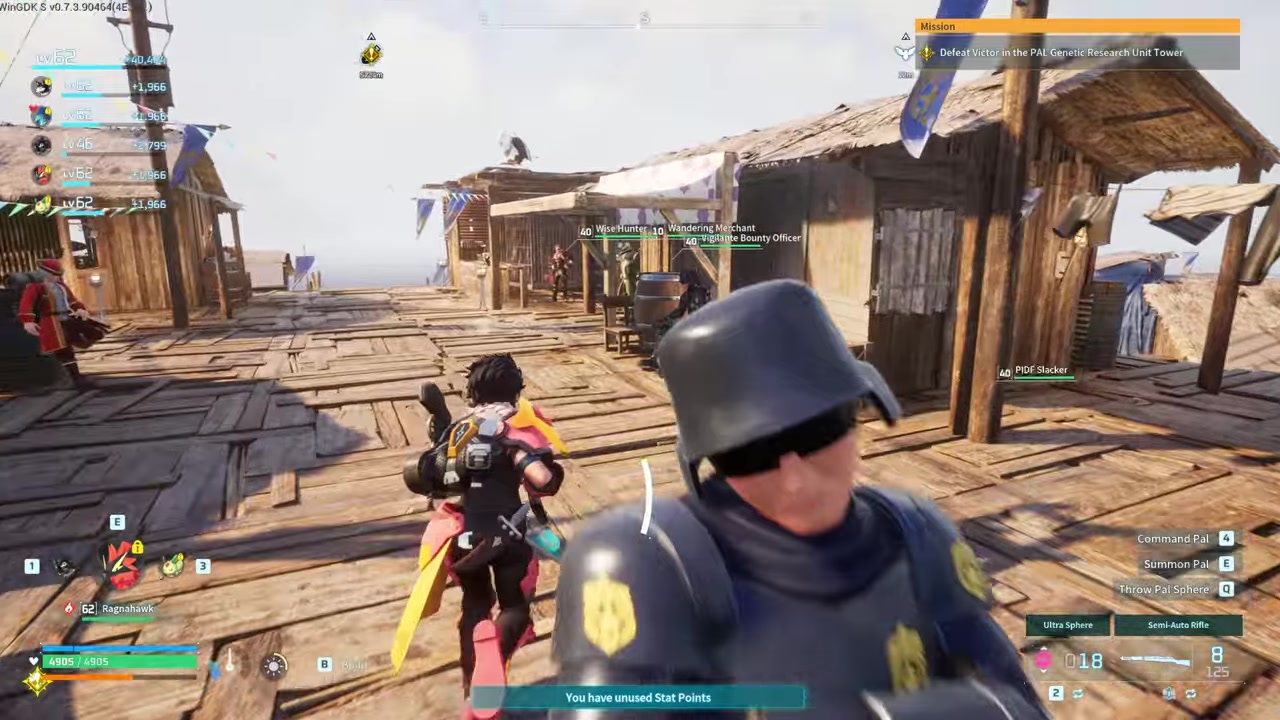Interact with the Bounty Officer