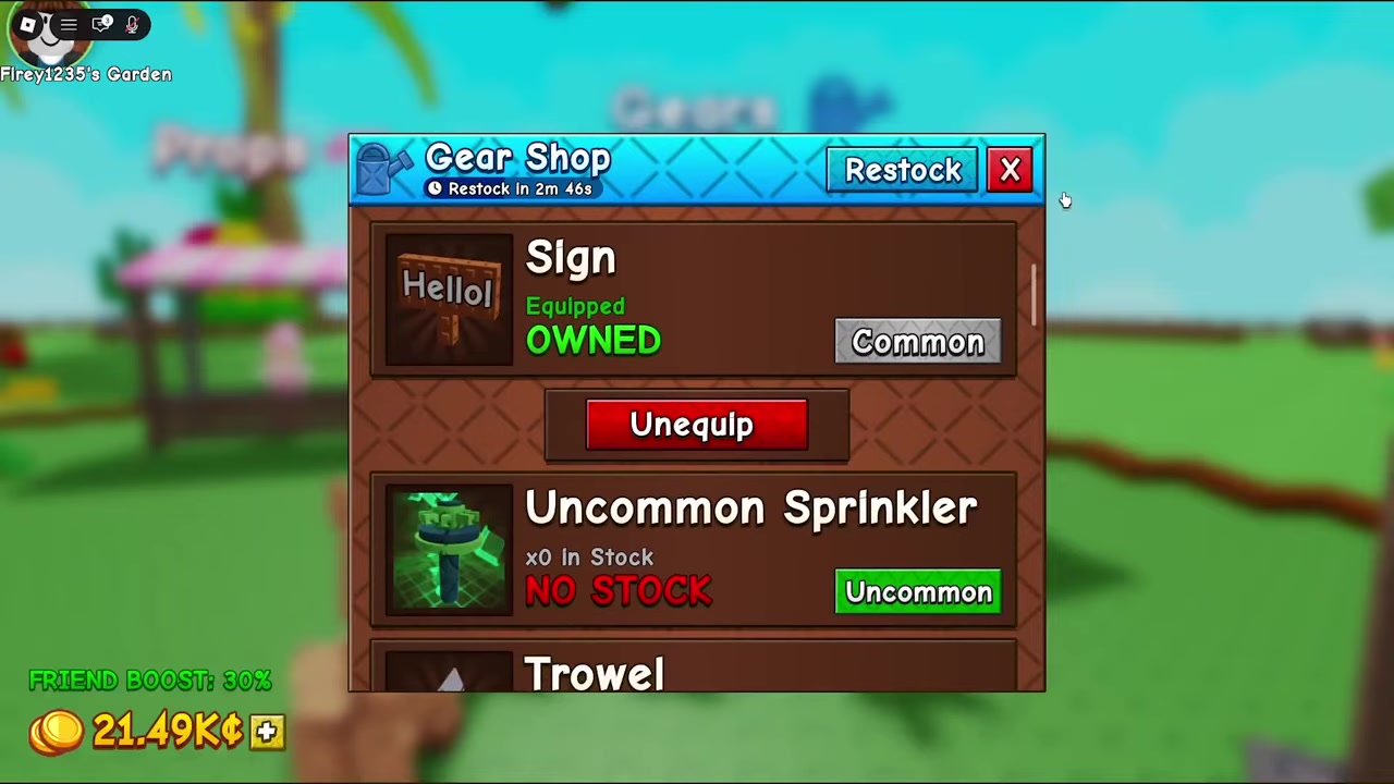 Select the sign and tap to type