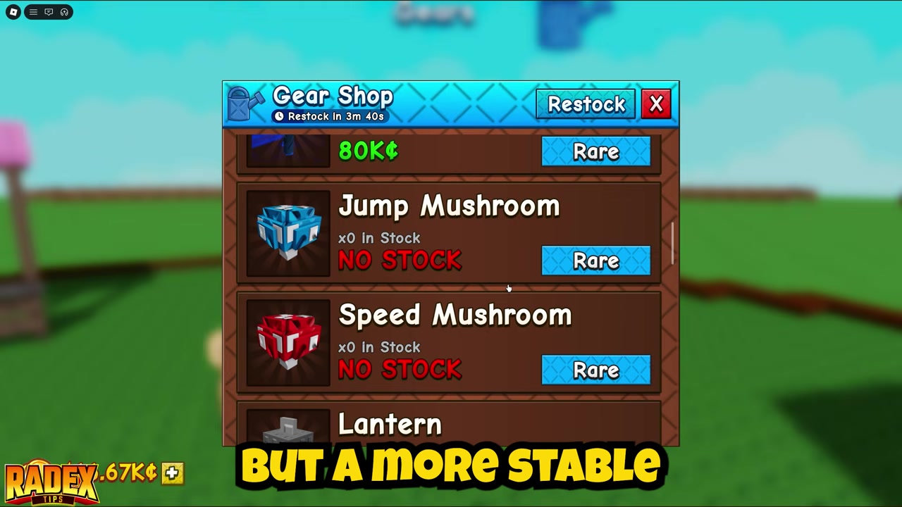 Speed mushroom