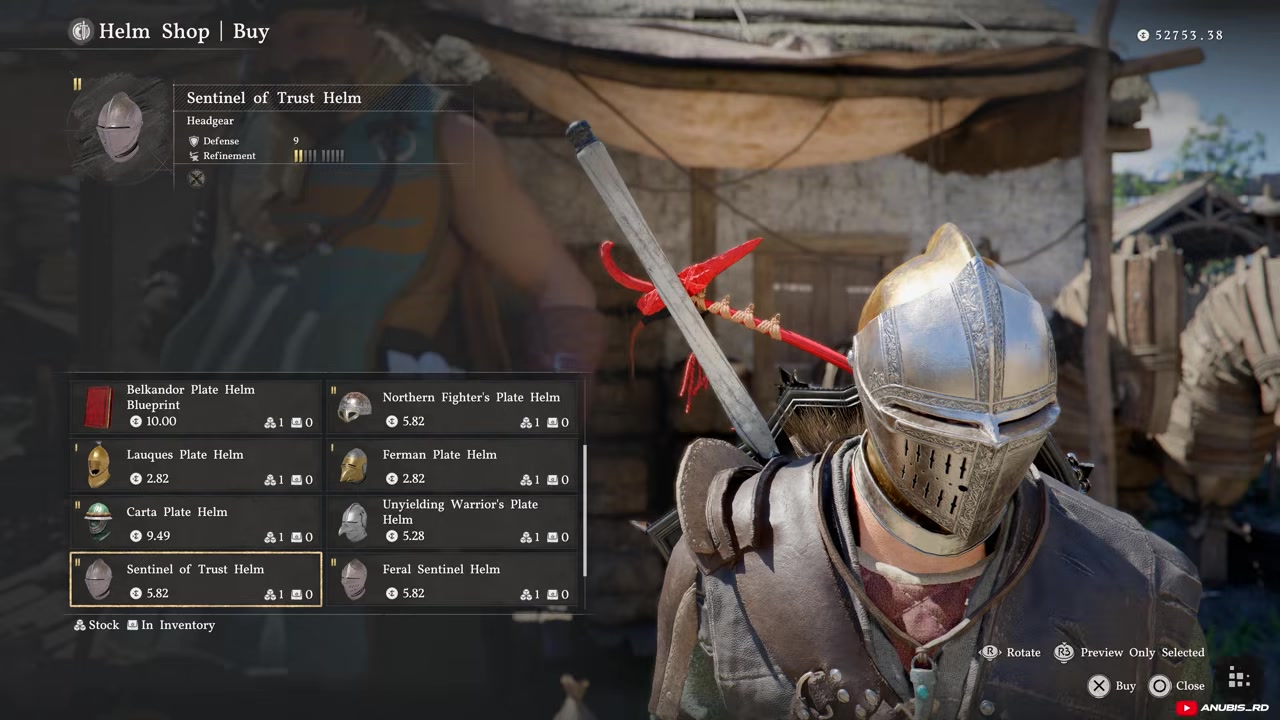Buy all three Sentinel helms