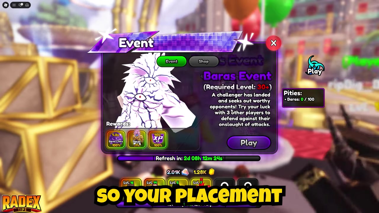 Defeat Baras (Meteoric Burst)