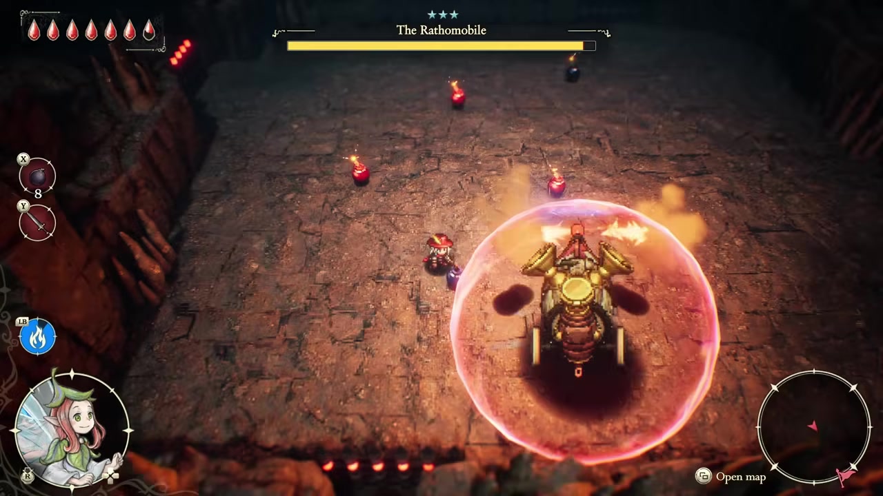 Set the fairy on fire