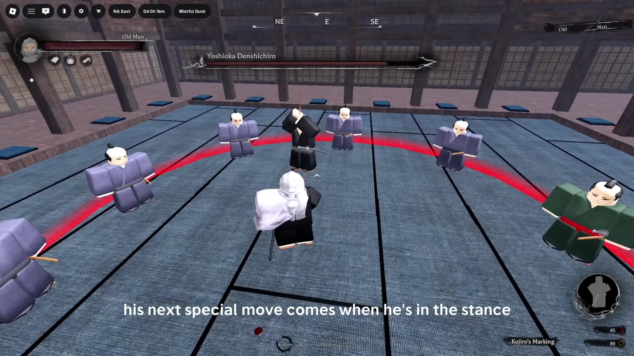 Watch for the overhead charge stance