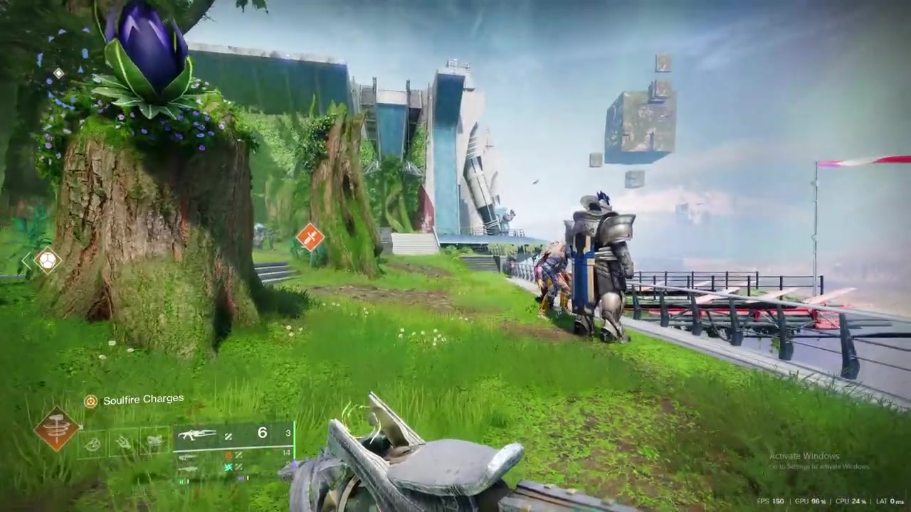 Head right toward the lone Cabal