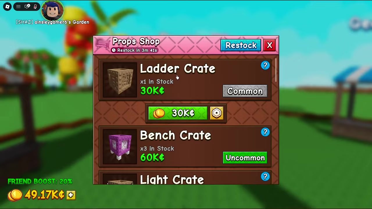 Carry the crate to your garden