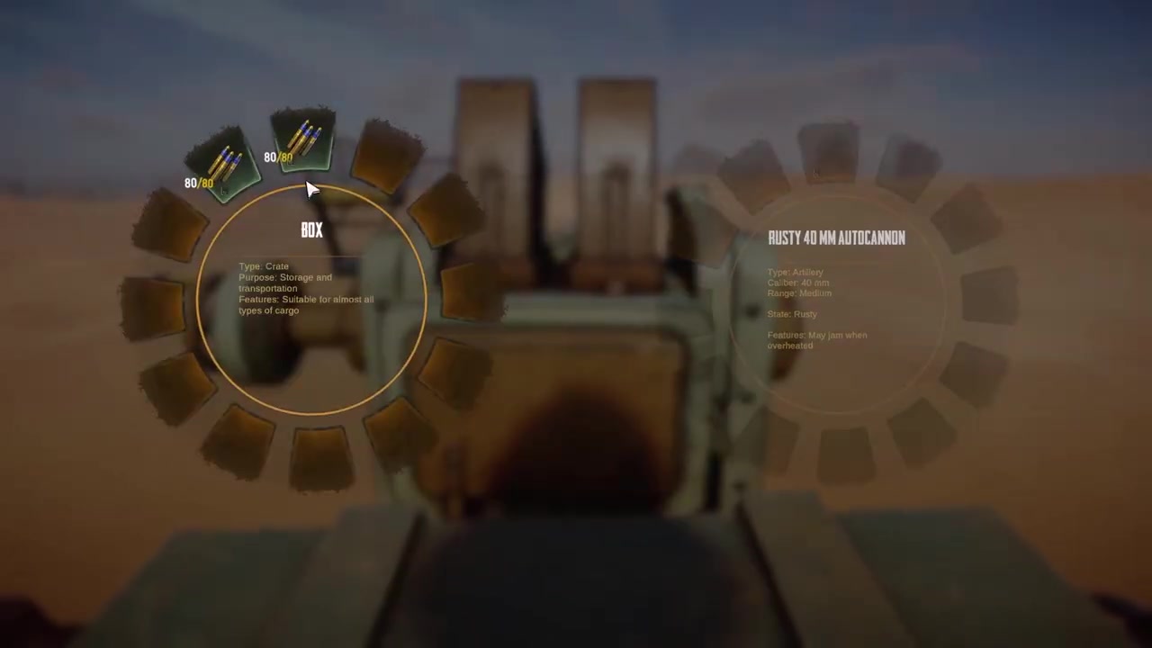 Select the ammunition inside the box
