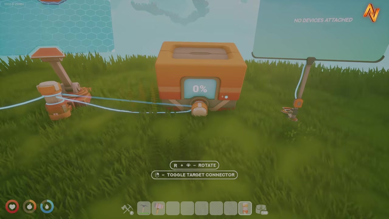 Connect the battery to the network display