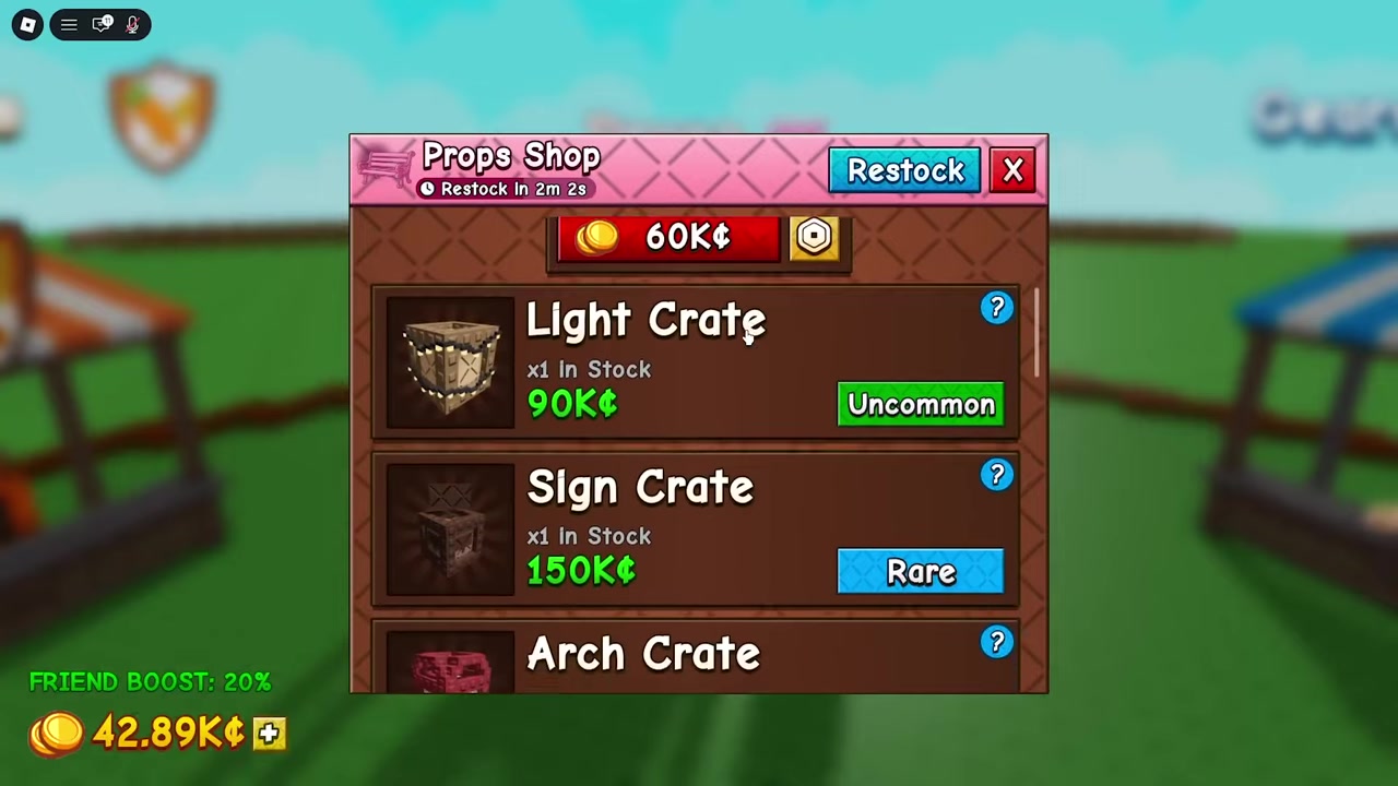 Purchase the crate if it's in stock