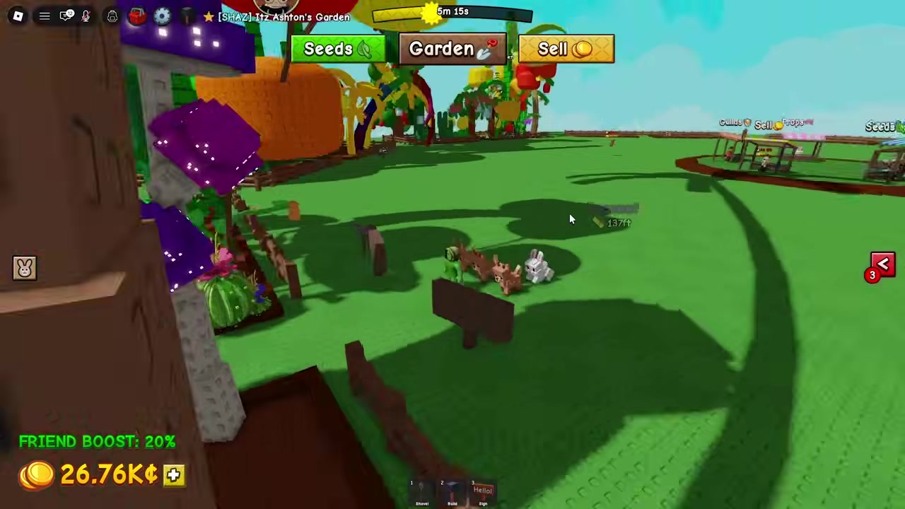 Place the crate in your garden
