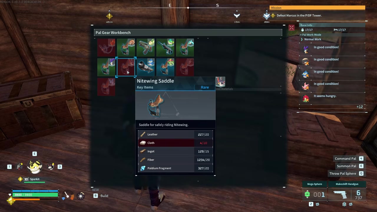 Equip the saddle automatically