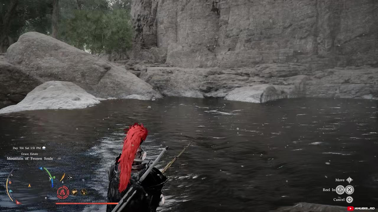 Reel in only once it's exhausted
