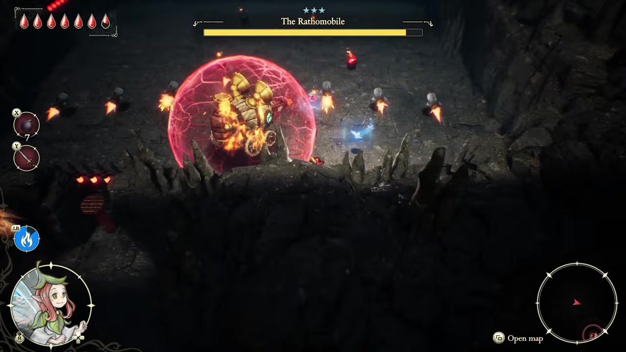 Bait it into turning around