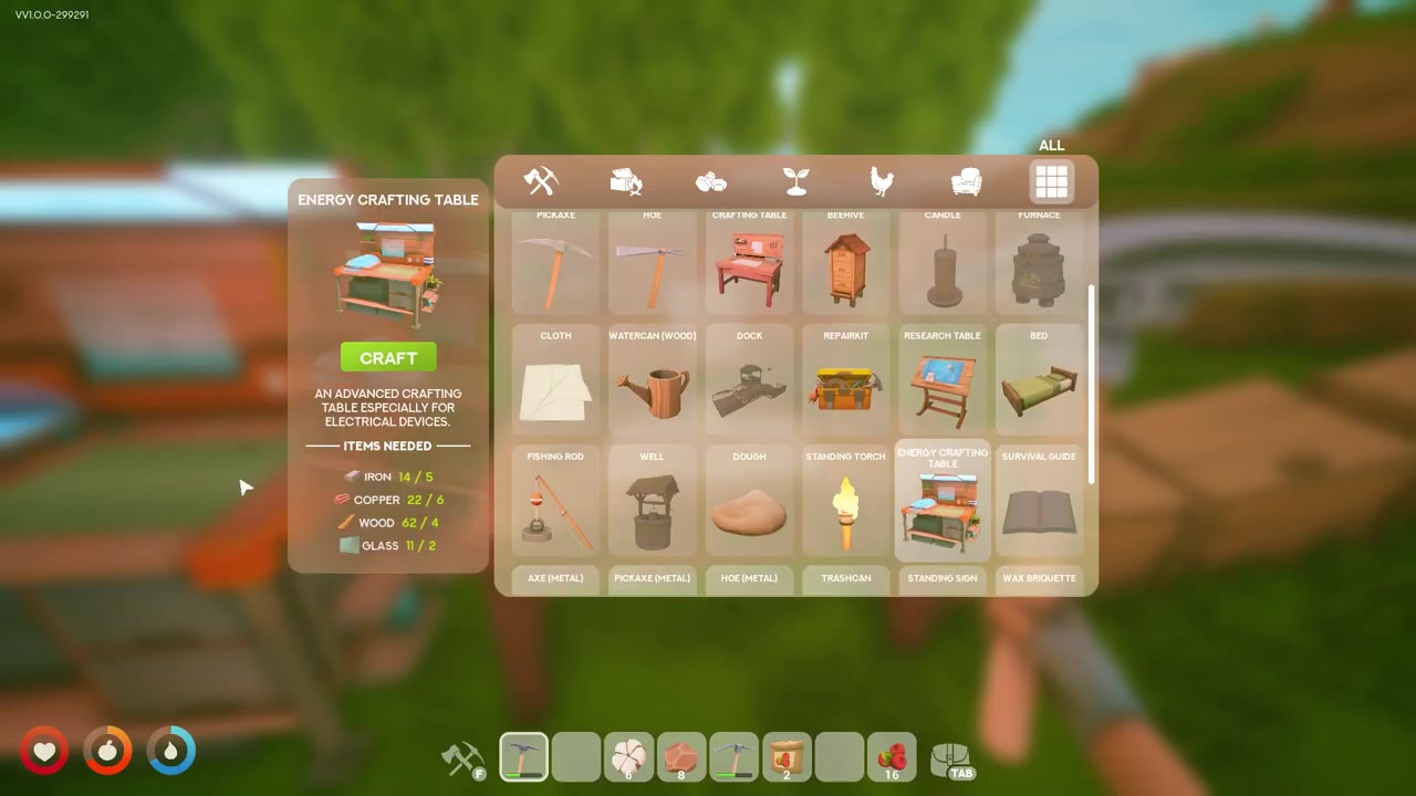 Supply the crafting materials