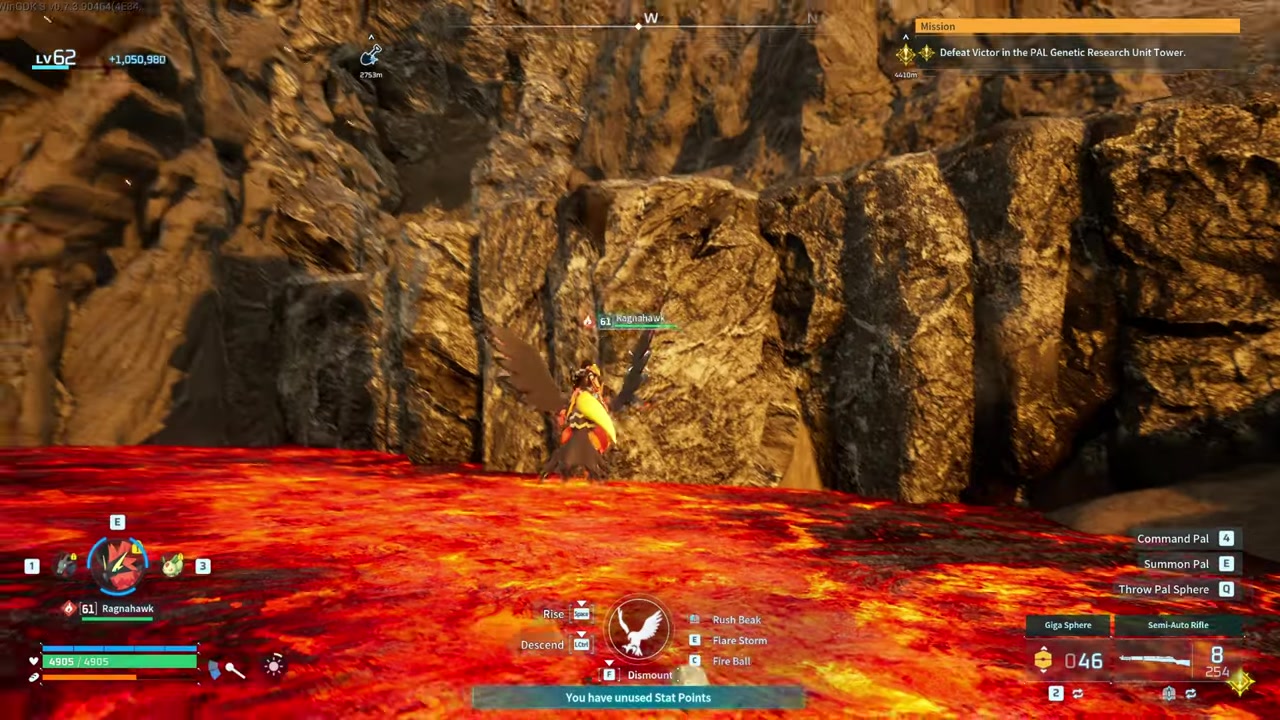 Fly straight into the tunnel
