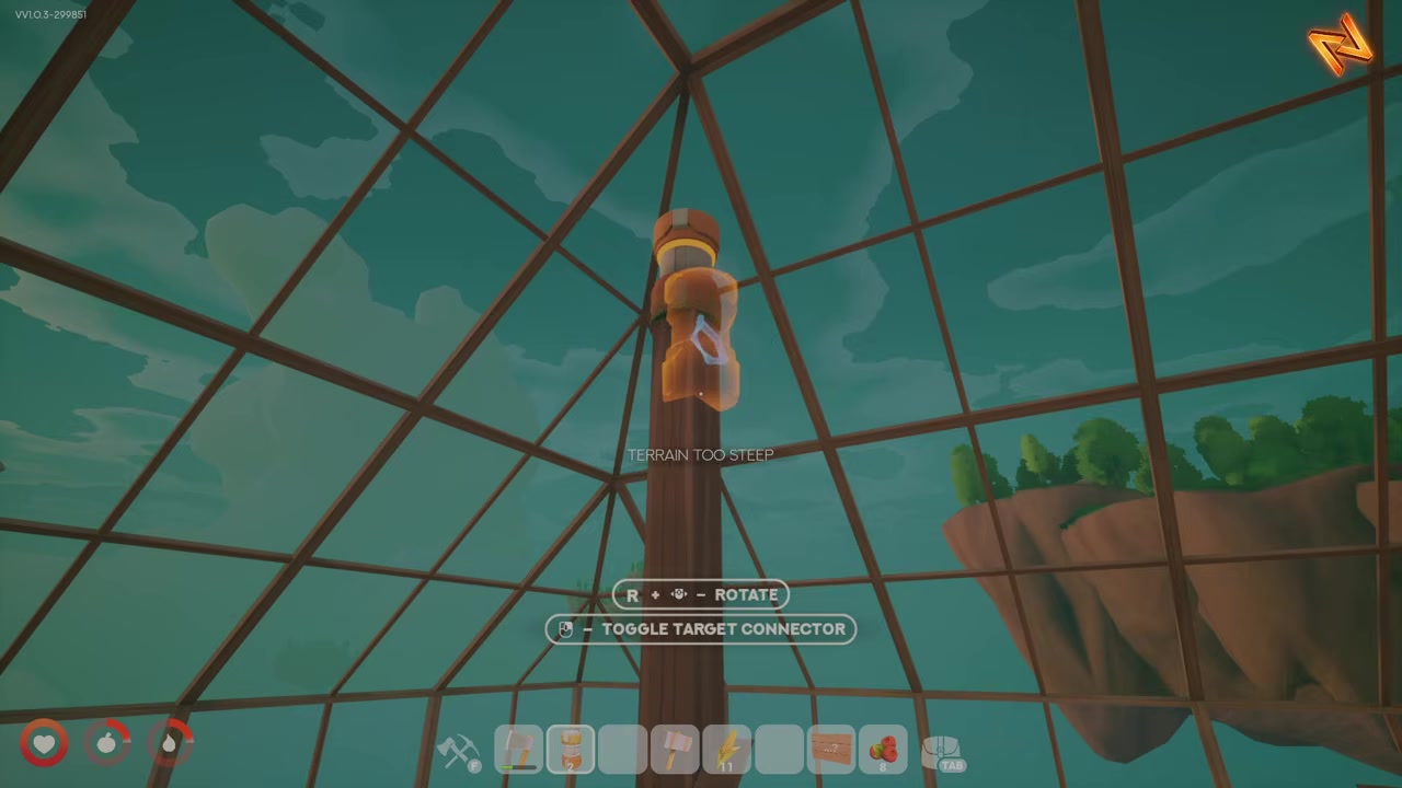 Add another half pillar up top