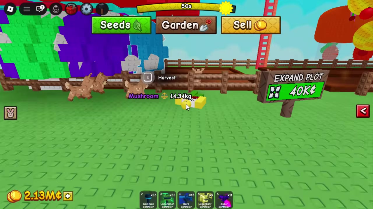 Apply mutations, then harvest and sell