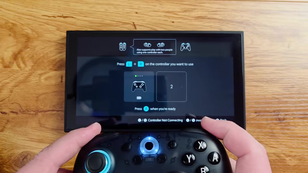 Read the on-screen controls