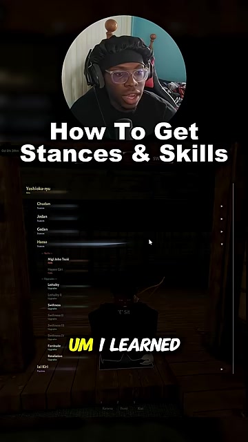 Select a stance and press Learn