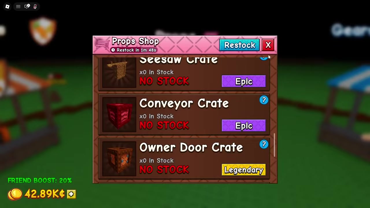 Open the crate in your garden