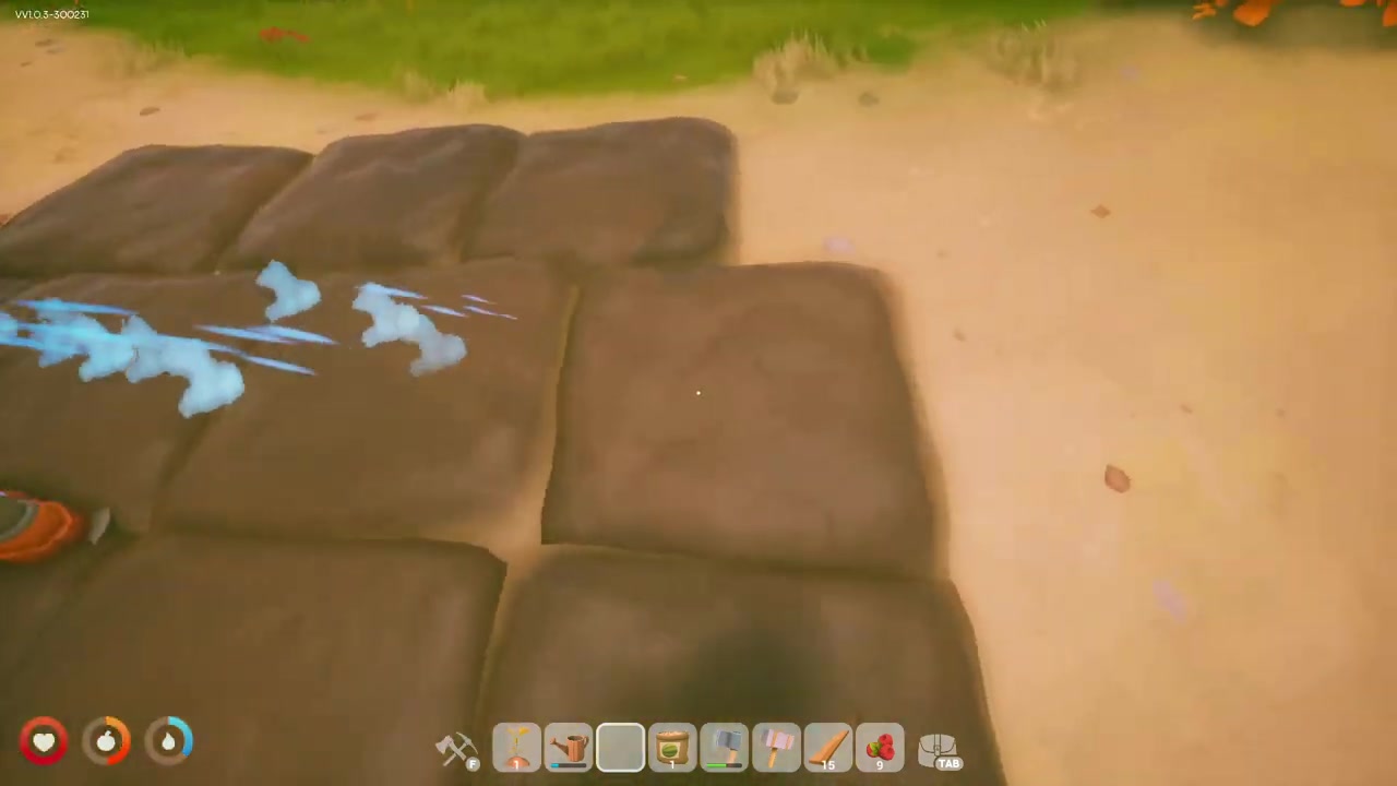 Check the green watering indicator